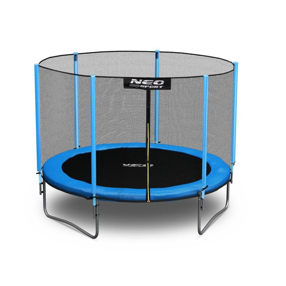 Trampolina ogrodowa Neo-Sport NS-08Z181 z siatką zewnętrzną i drabinką 8ft/252cm