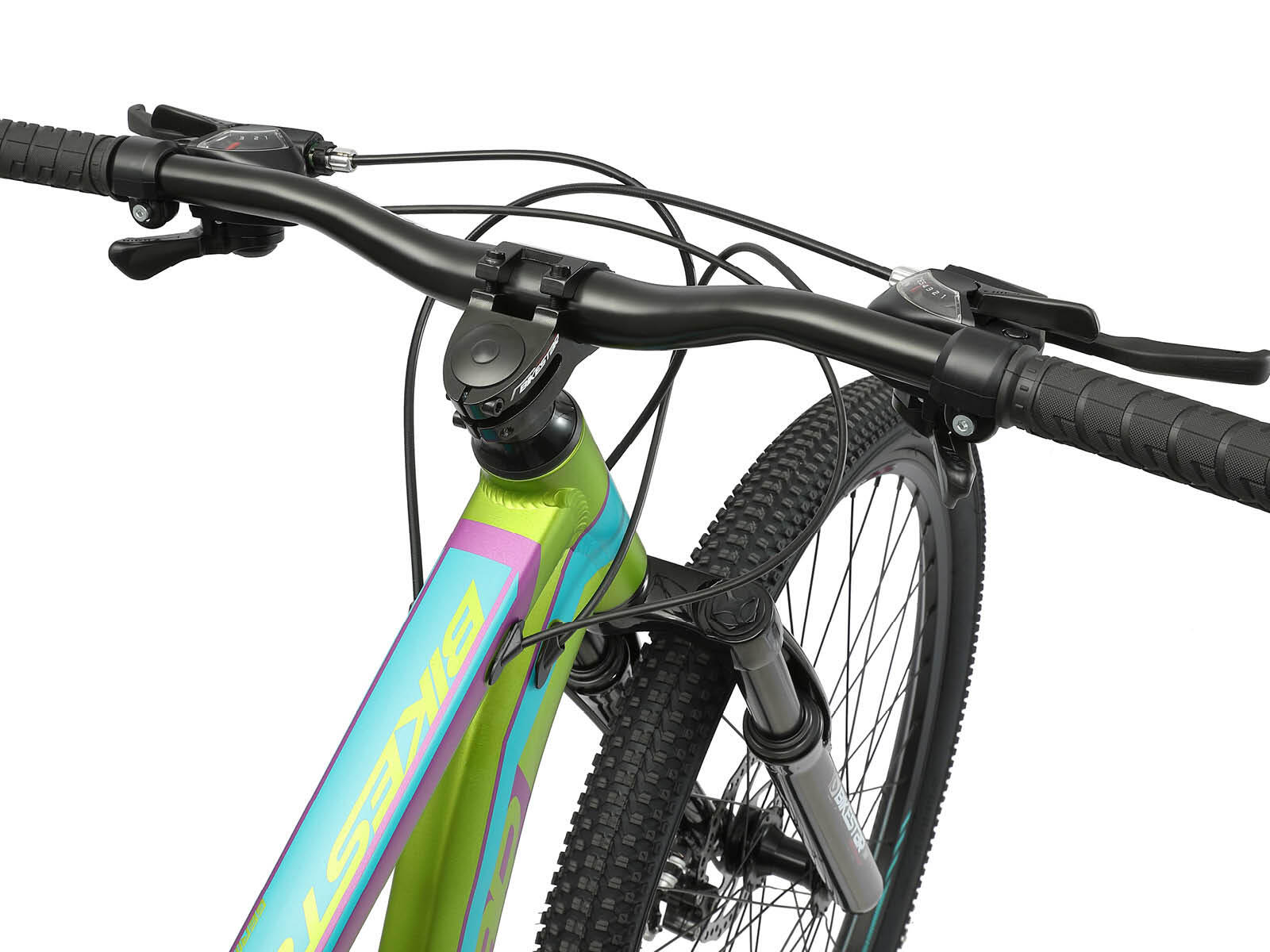 Bikestar Hardtail MTB Alu Sport Medium 29 Inch 21 Speed Groen 3/4