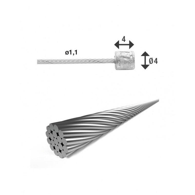 Câble de changement de vitesse SH-X17 intérieur 1,1 mm 3000 mm argent