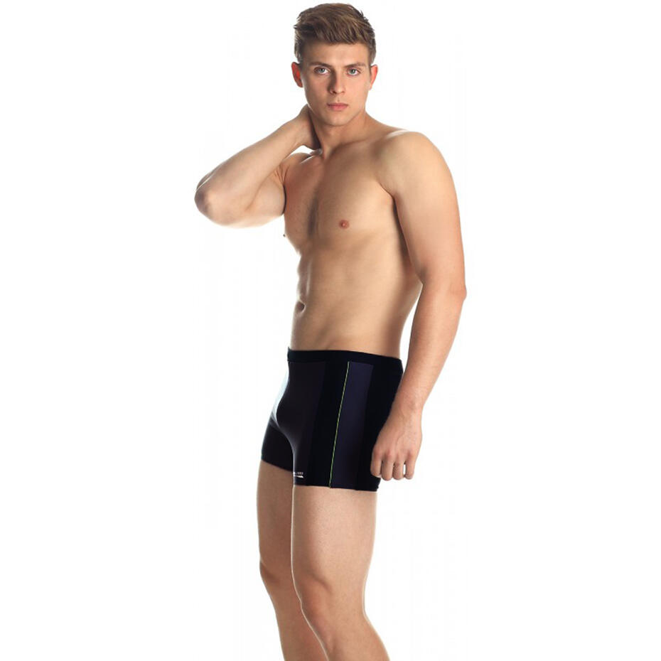 AQUA-SPEED Jason zwemshort grijs/zwart/groen 4/5