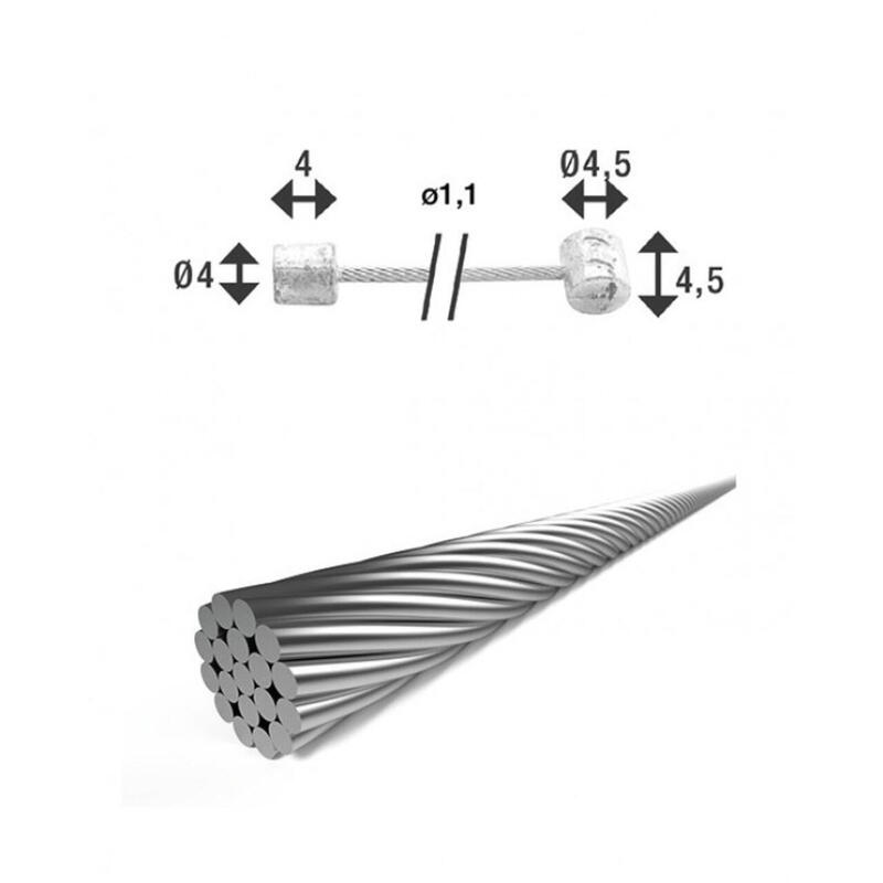 Câble de changement de vitesse SH-X15 intérieur 1,1 mm 2250 mm argent