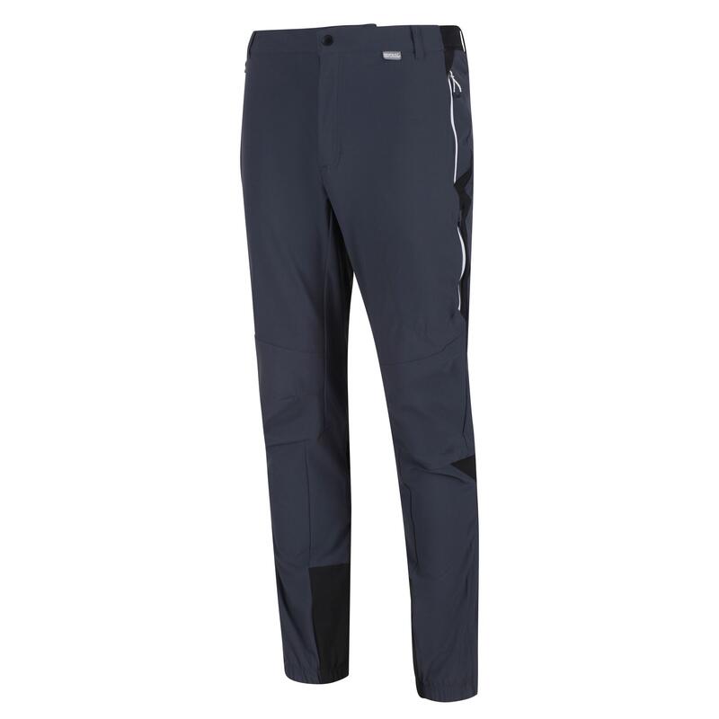 Pantalón senderismo hombre Regatta Mountain III, gris magnetico