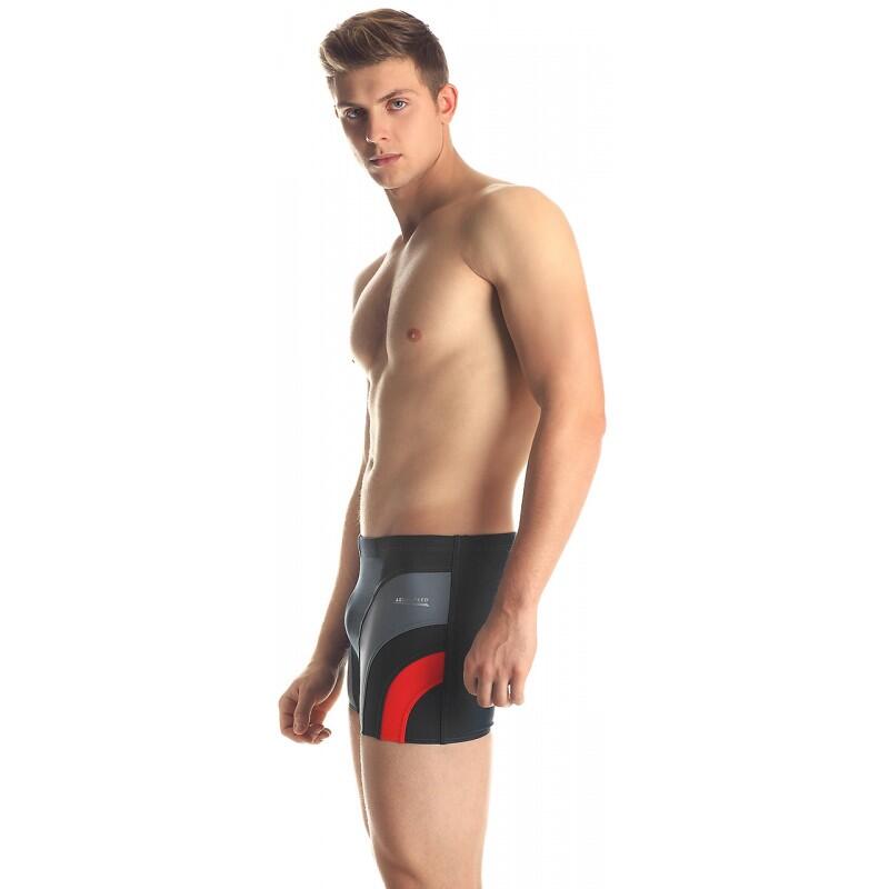 Bañador AQUA-SPEED SASHA gris/rojo short hombre 4/5