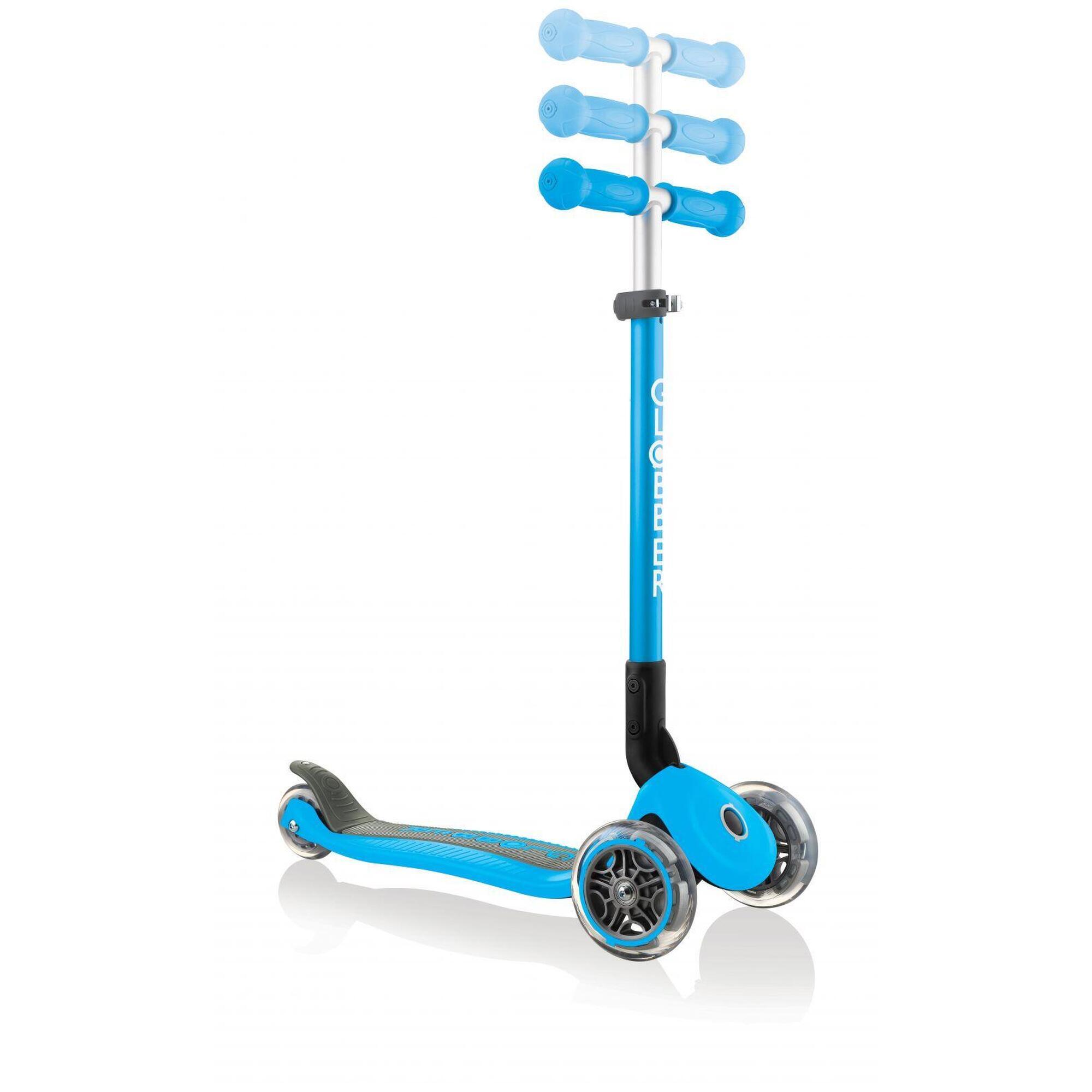 Trottinette Mini tRougetinette Primo pieghevole anodizzato T-Bar HimmelBleu