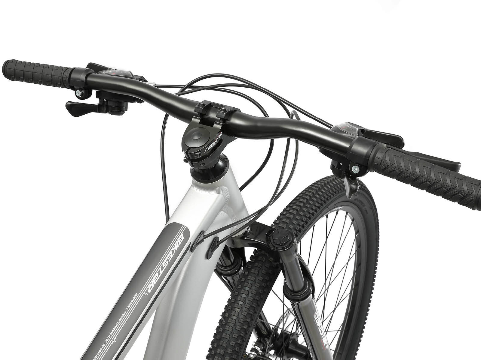 Bikestar Hardtail MTB Alu Sport Medium 29 Inch 21 Speed Zilver 3/4