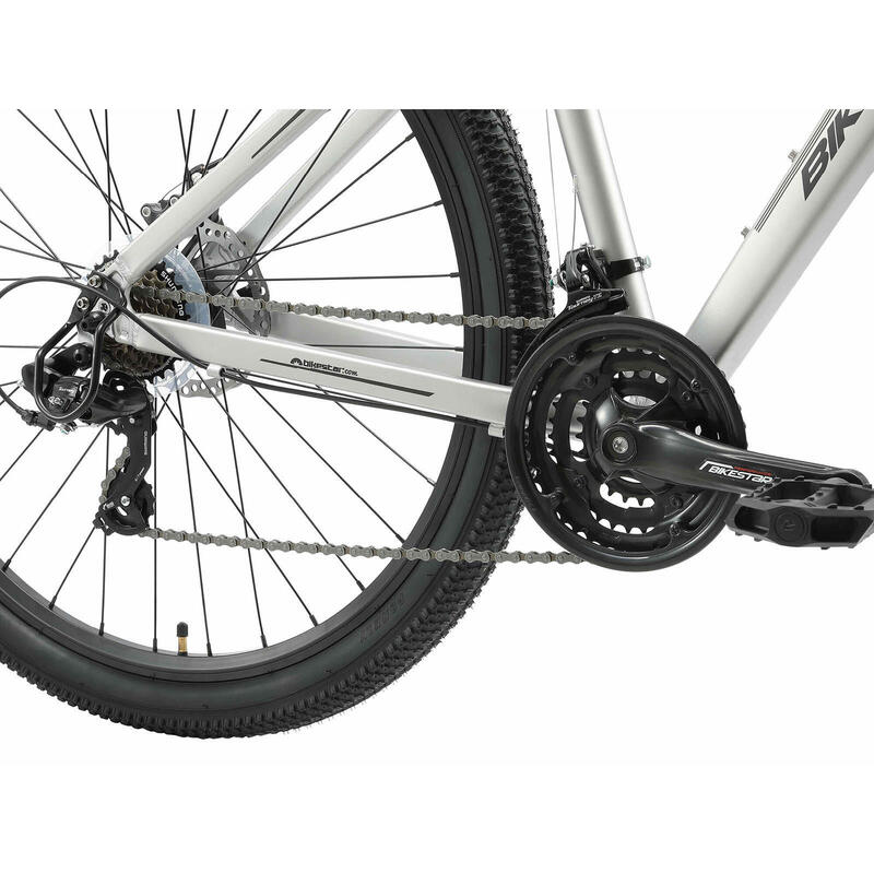 Bikestar Hardtail MTB Alu Sport Medium 29 Inch 21 Speed Zilver