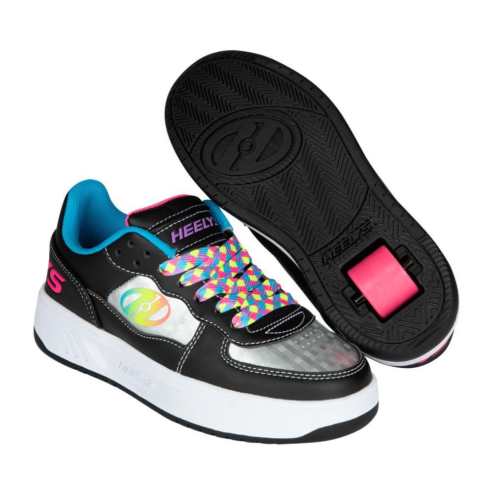 HEELYS Rezerve Low Black/Silver/Multi Kids Heely Shoe