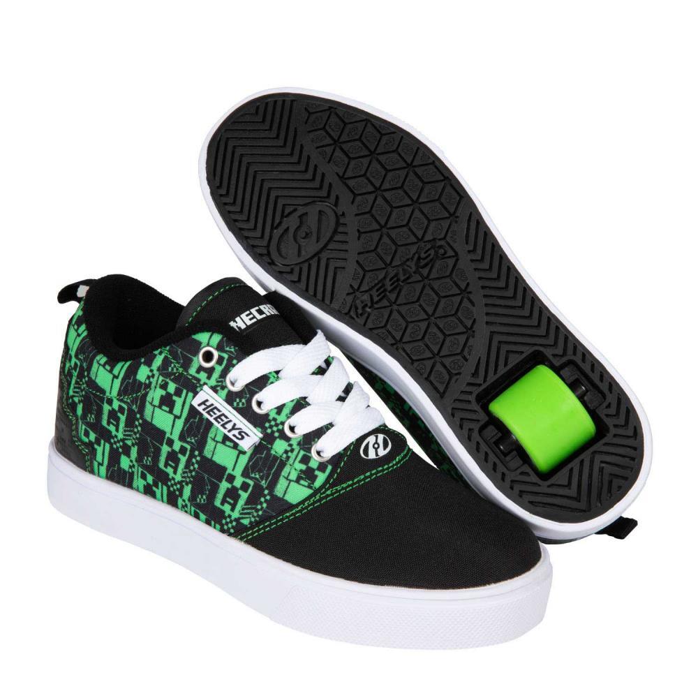 HEELYS Heelys X Minecraft Pro 20 Prints Black/Green Kids Heely Shoe