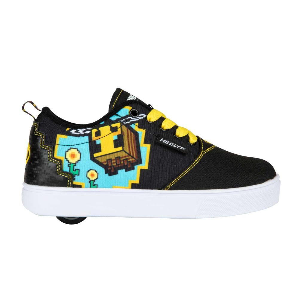 Heelys X Minecraft Pro 20 Prints Black/Yellow Kids Heely Shoe HEELYS ...