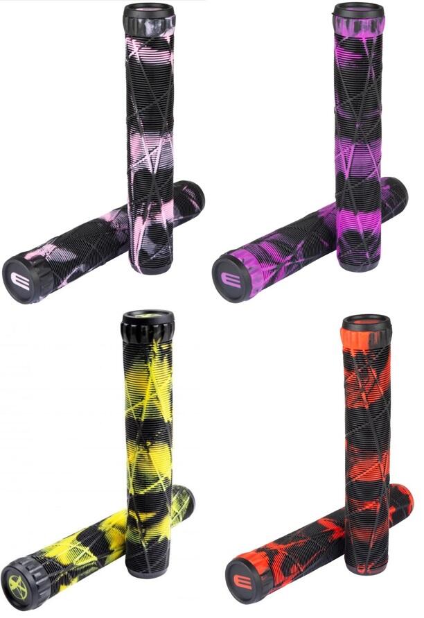 Addict x Eagle Swirls Grind 180mm Handlebar Grips With Bar Ends ADDICT