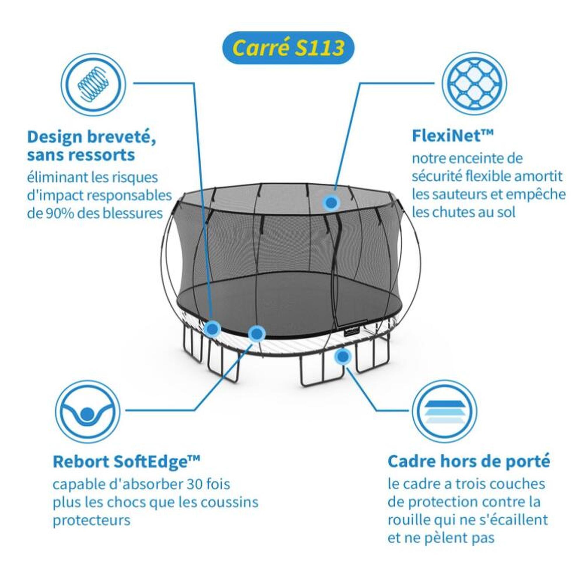 Springfree Trampoline S113 Large Square 3,4x3,4M Premium