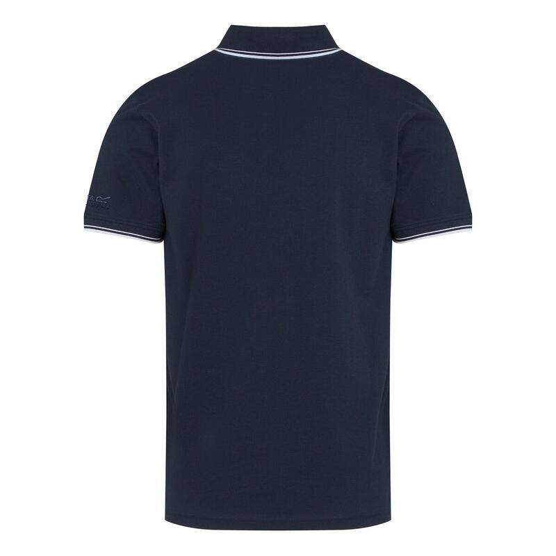 "Tadeo" Poloshirt für Herren Marineblau/Weiß