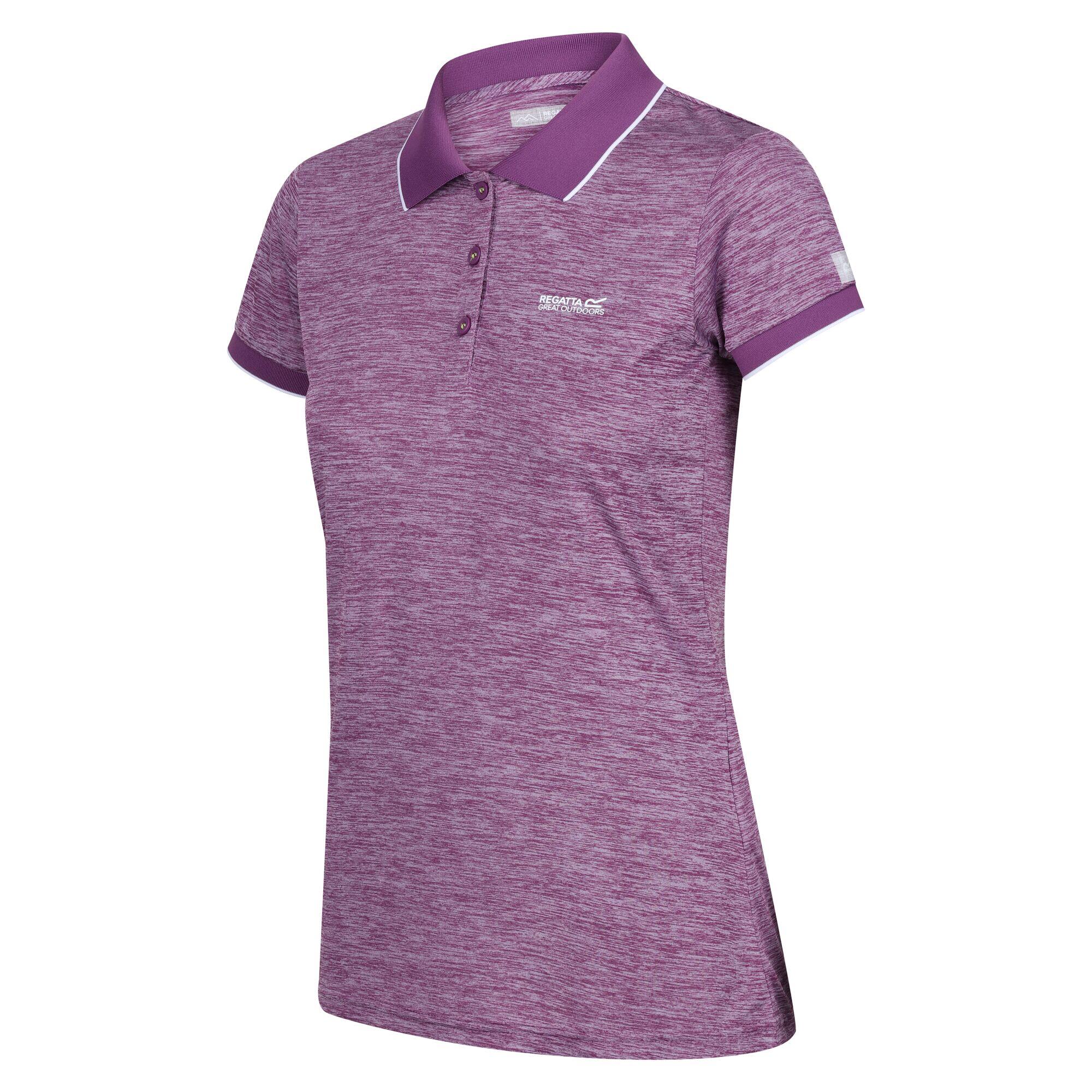 Maglietta Con Colletto Polo Donna Regatta Remex II Tramonto Viola 4/5