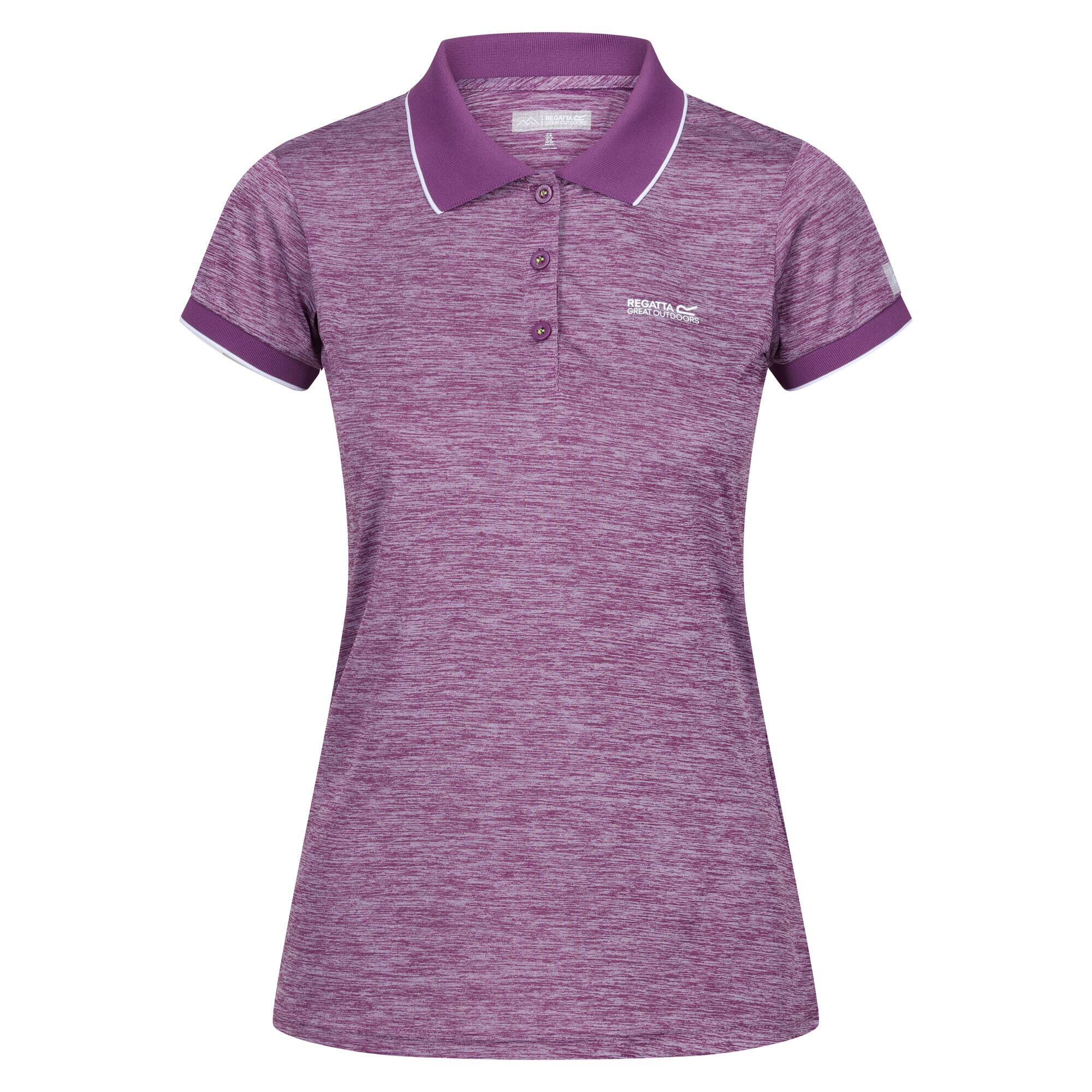 REMEX Women's short-sleeved polo shirt (Sunset purple)