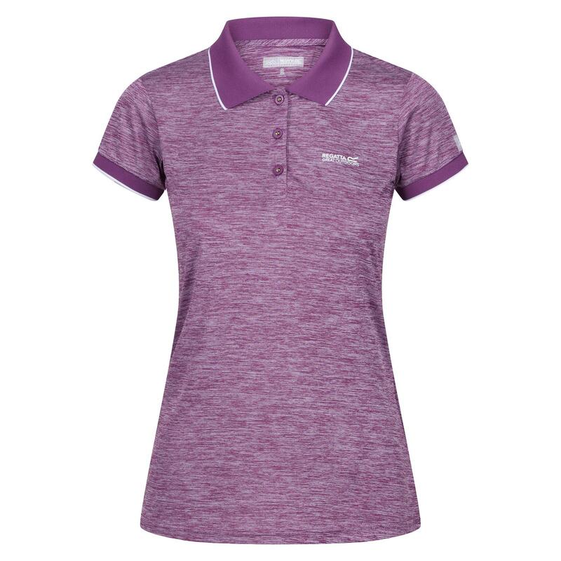 Polo manches courtes REMEX Femme (Violet coucher de soleil)