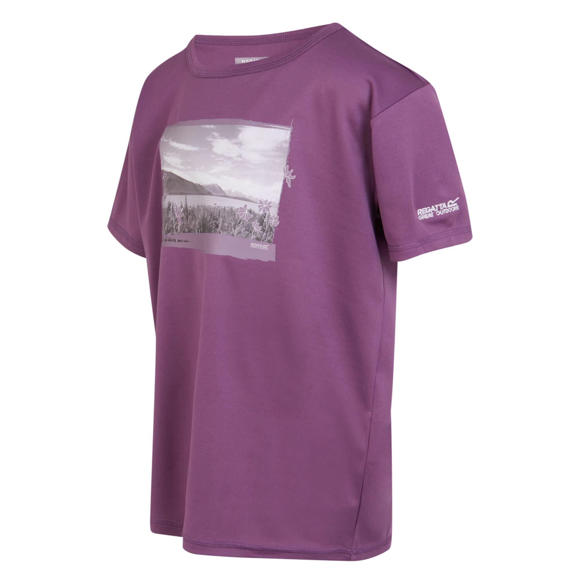 Tshirt Motif/style Photo ALVARDO Enfant (Violet Coucher De Soleil) 3/5