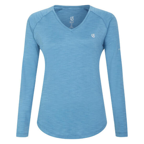 Tshirt De Sport Manches Longues DISCERN Femme (Bleu)