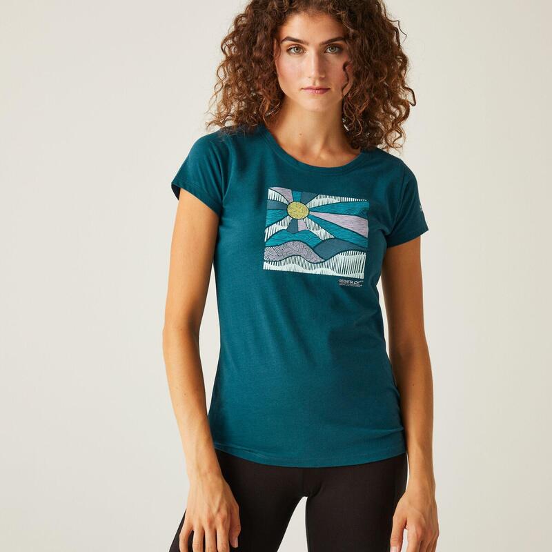 Het Breezed IV sportieve T-shirt voor dames