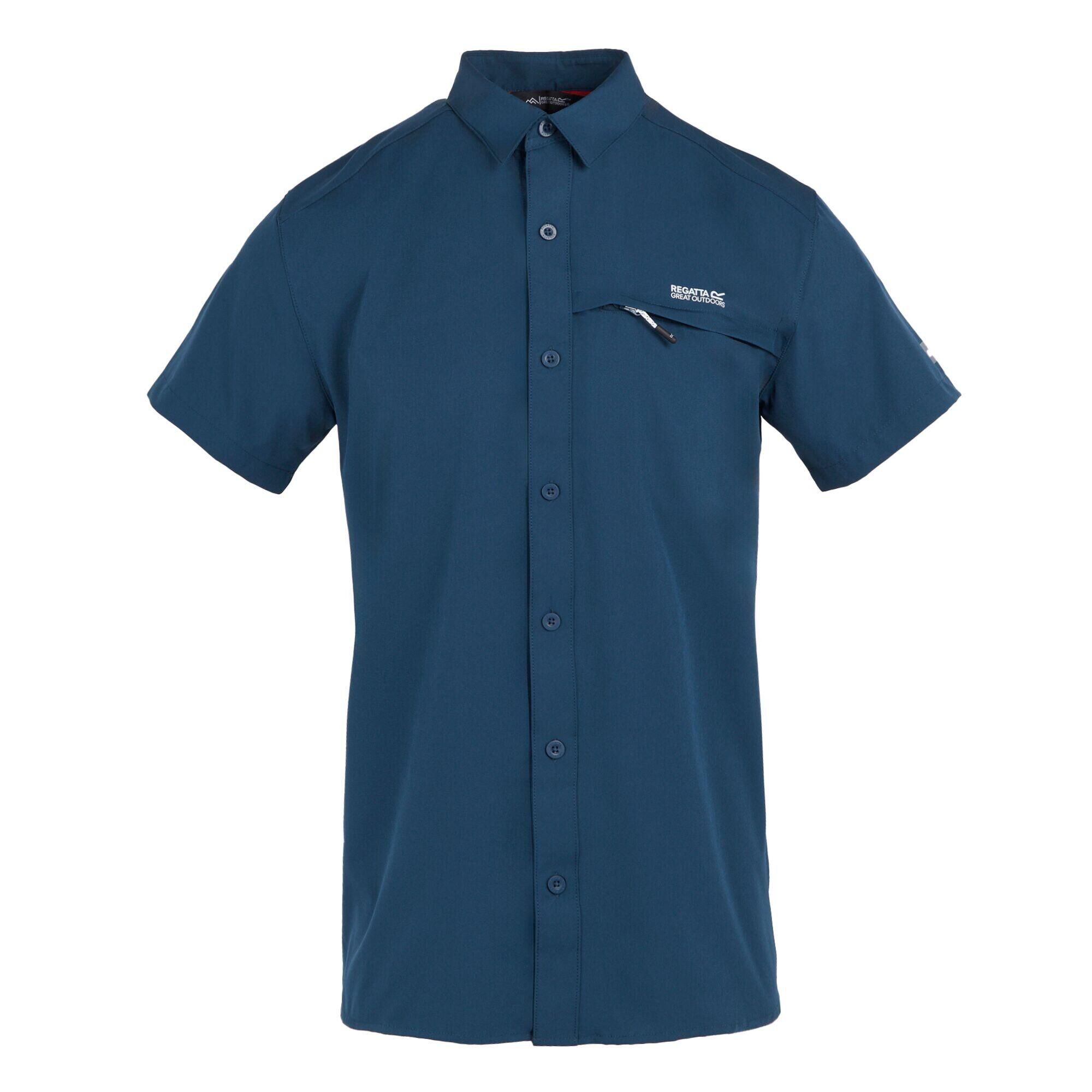 REGATTA Men's Travel Packaway Short Sleeve Shirt