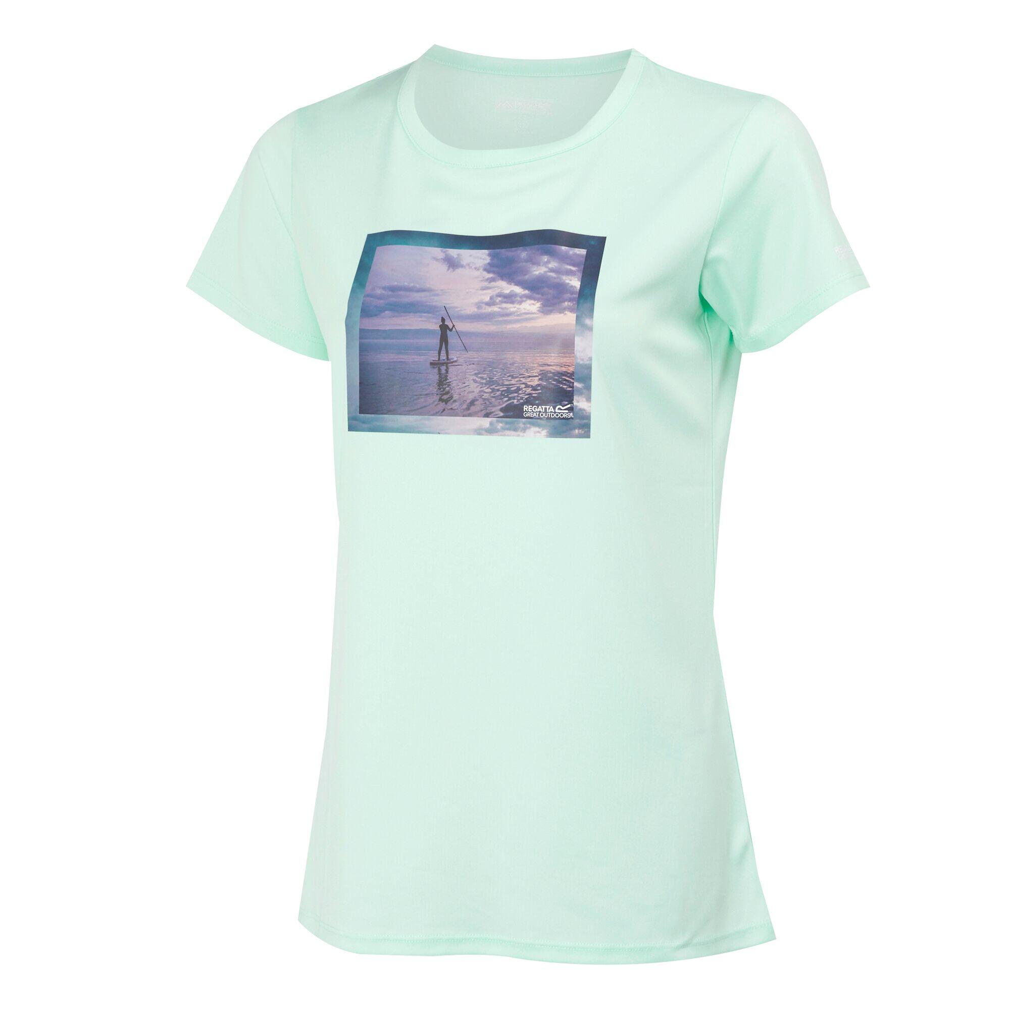 Tshirt FINGAL da donna (turchese lavato)