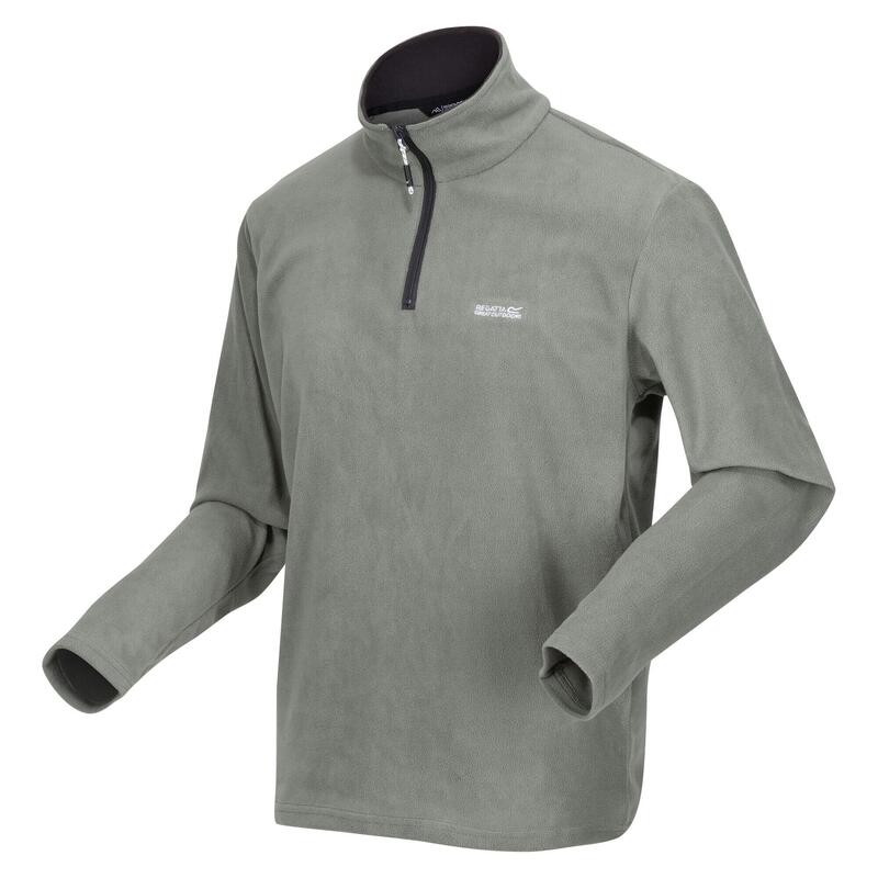 Geweldig voor Buiten Heren Thompson Half Zip Fleece Sweater (Agave Groen/Ash)