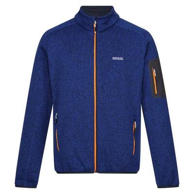 Heren newhill marl full zip fleecejack (nieuw koninklijk/persimmon)