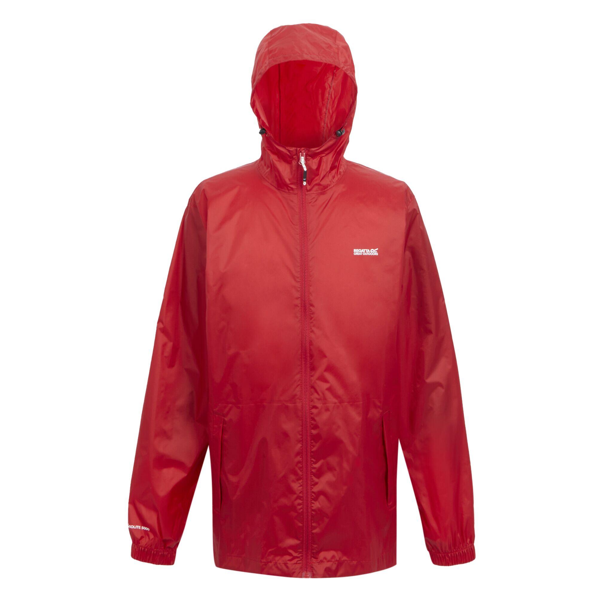 REGATTA Mens Pack It III Waterproof Jacket (Danger Red)