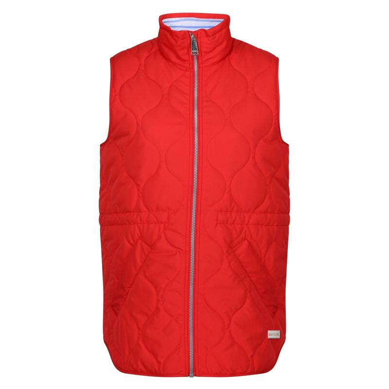 Dames Courcelle Bodywarmer (Rood met een hoog risico)