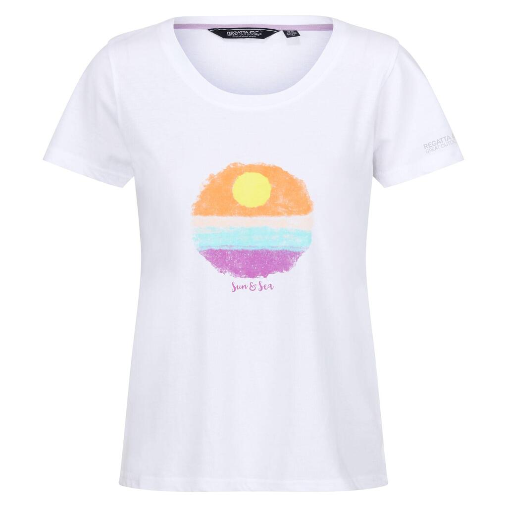 Womens/Ladies Filandra VIII Sun TShirt (White)