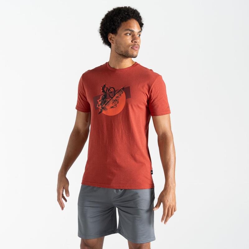 T-SHIRT DESPORTIVA DE ALGODÃO PARA HOMEM DARE2B MOVEMENT II. Vermelho