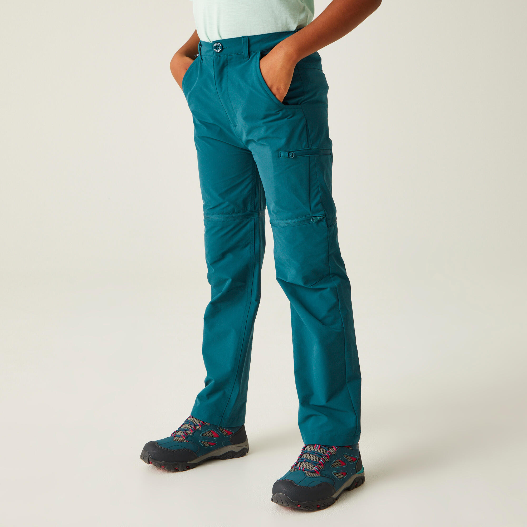 REGATTA Kids' Highton Stretch Zip Off Walking Trousers