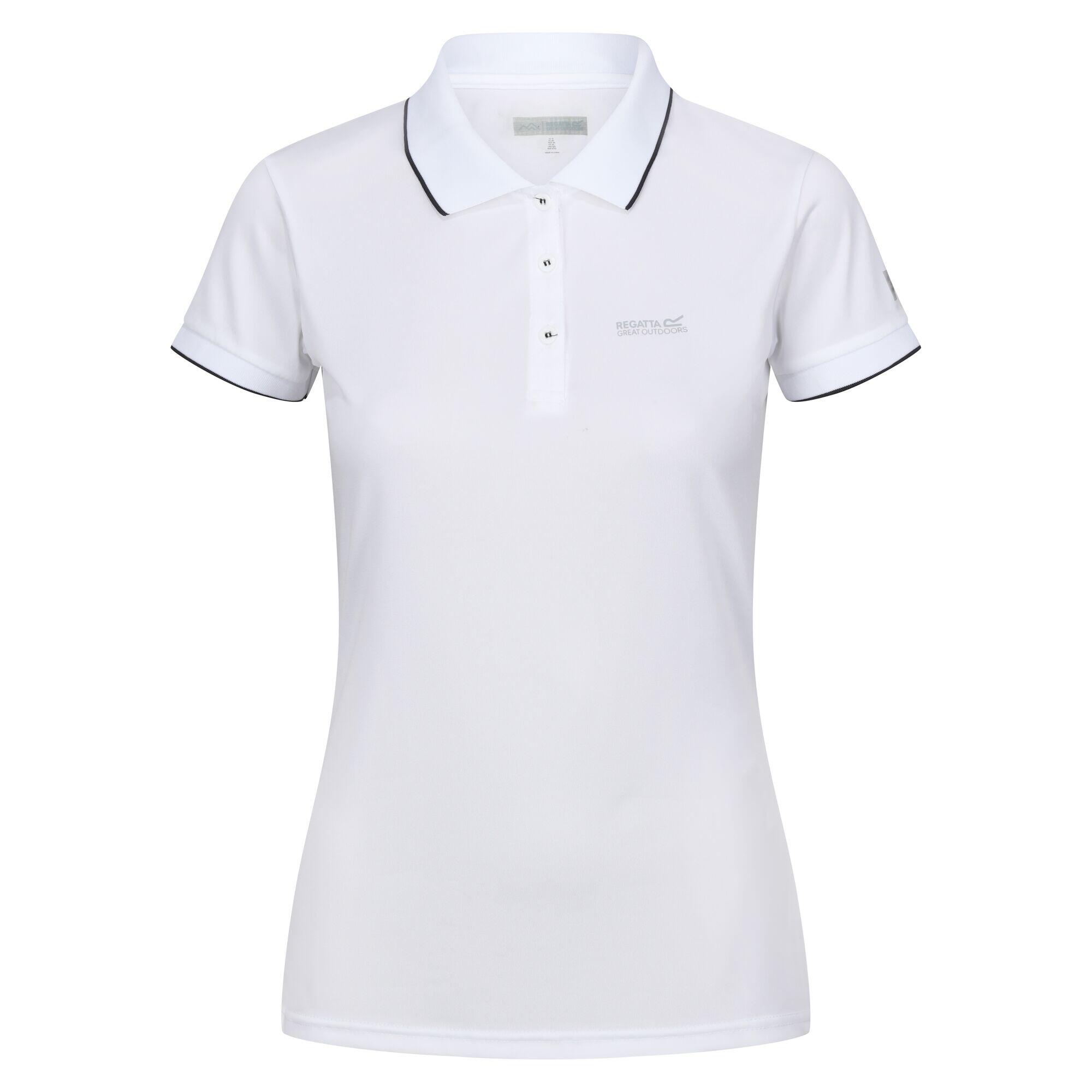 REMEX women's short-sleeved polo shirt (White)