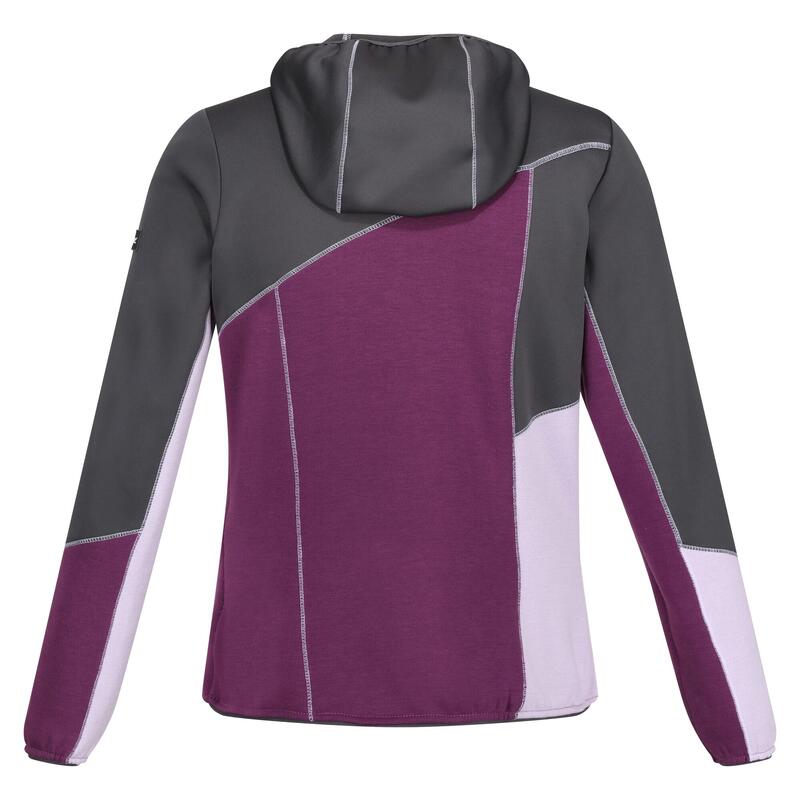 Dames Walbury VII Marl Full Zip Fleecejack (Seal grijs/Zonsondergang paars/Lila