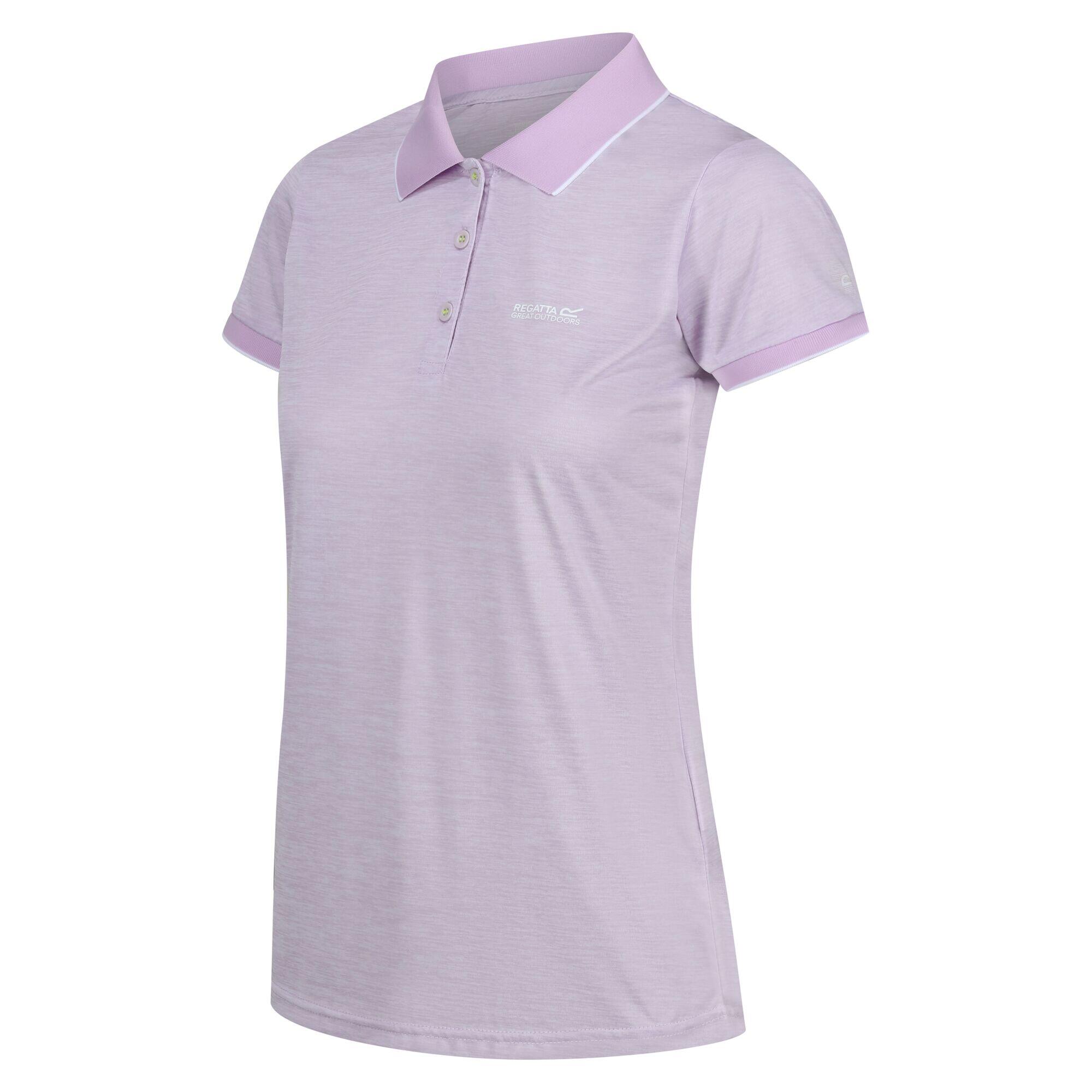 Polo Manches Courtes REMEX Femme (Lilas Pâle) 3/4