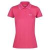 Dames Remex II Polo Hals TShirt (Flamingo Roze Effen)