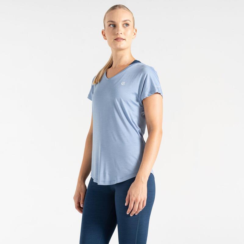 T-shirt Manches Courtes Randonnée - Vigilant orange femme