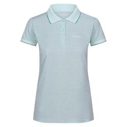 Dames Remex II Polo Hals TShirt (Gebleekt Aqua)