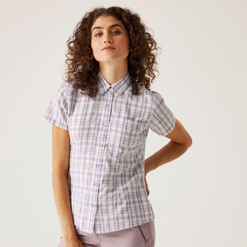 Chemise Columbia Manches Courtes – Grise – Taille M – Randonnée Voyage – Occasion
