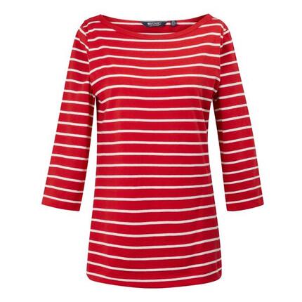 Haut Manches ¾ BAYLETTA Femme (Rouge Vif / Blanc)