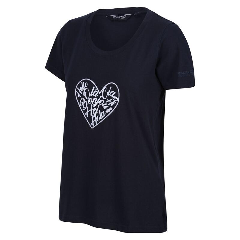 Tshirt FILANDRA AMORE Femme (Bleu marine)