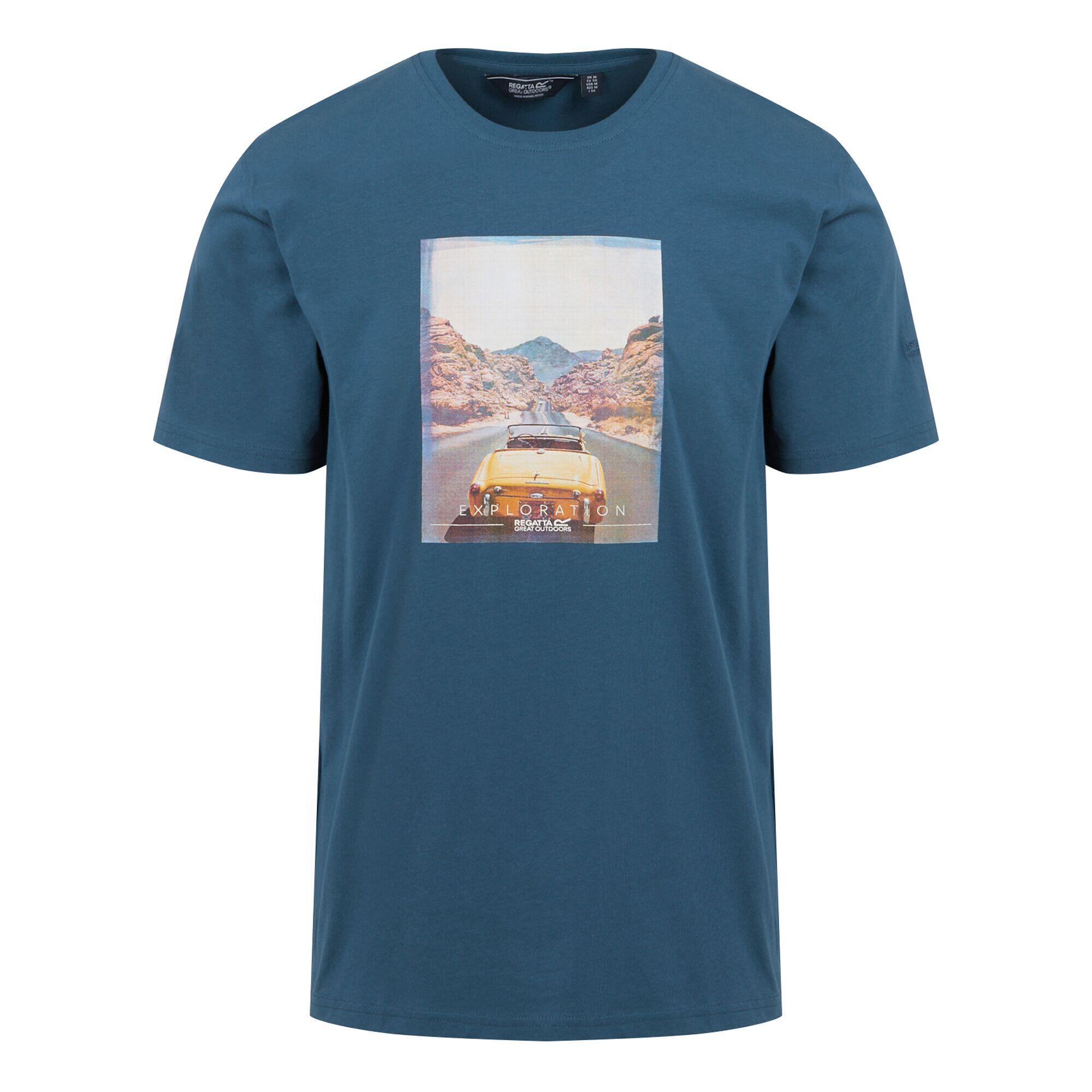 Uomo CLINE Tshirt (denim scuro)