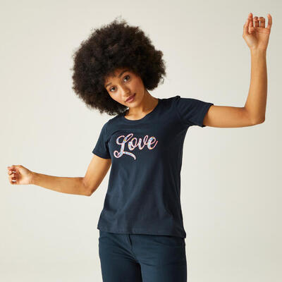 Regatta regatta t-shirts filandra viii dames navy love