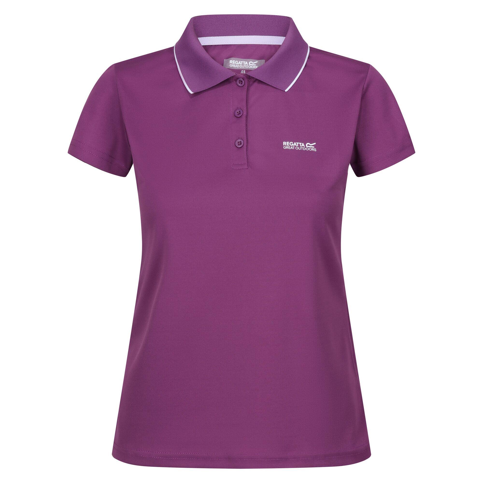 Polo Manches Courtes MAVERICK Femme (Violet Coucher De Soleil) 2/5