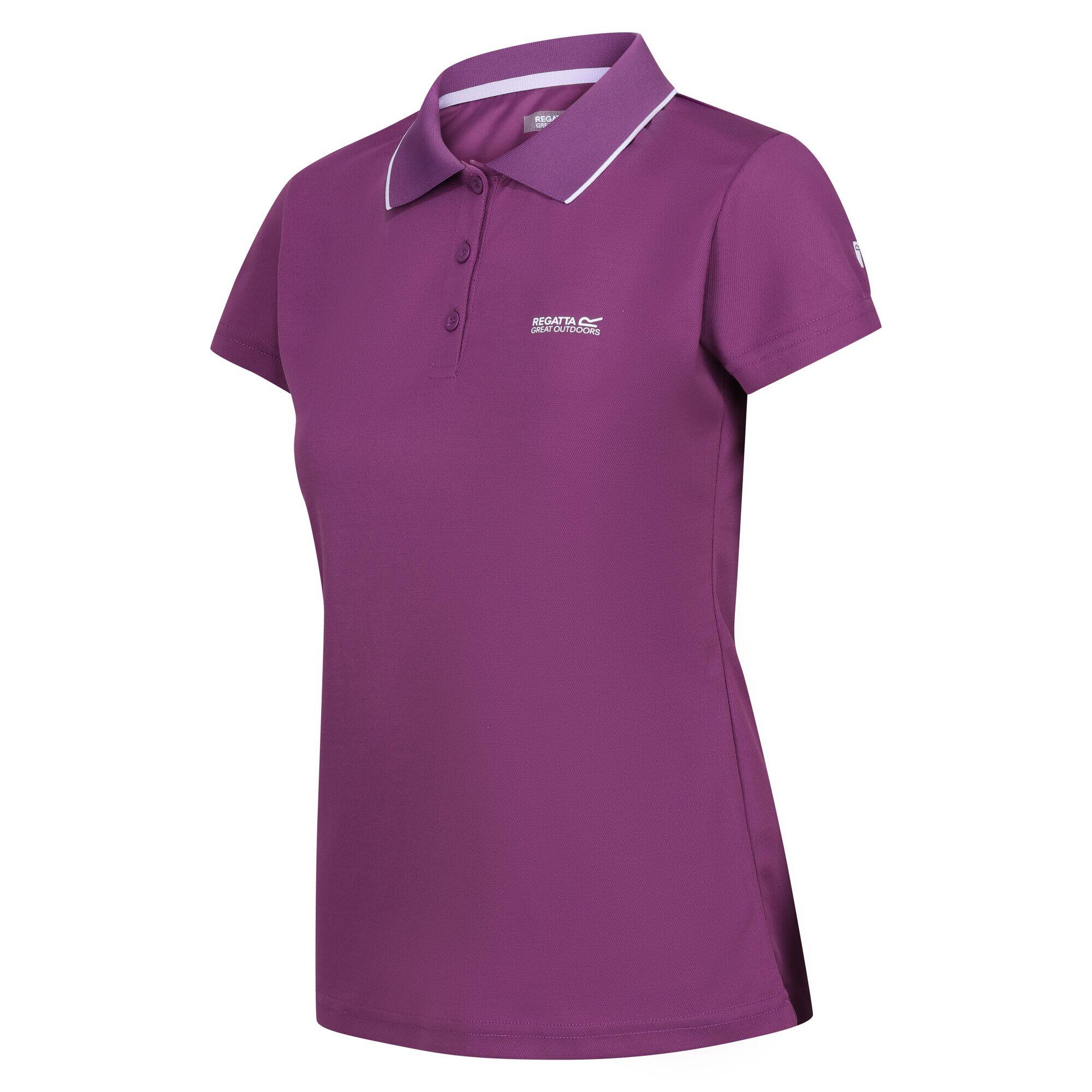 Polo Manches Courtes MAVERICK Femme (Violet Coucher De Soleil) 4/5
