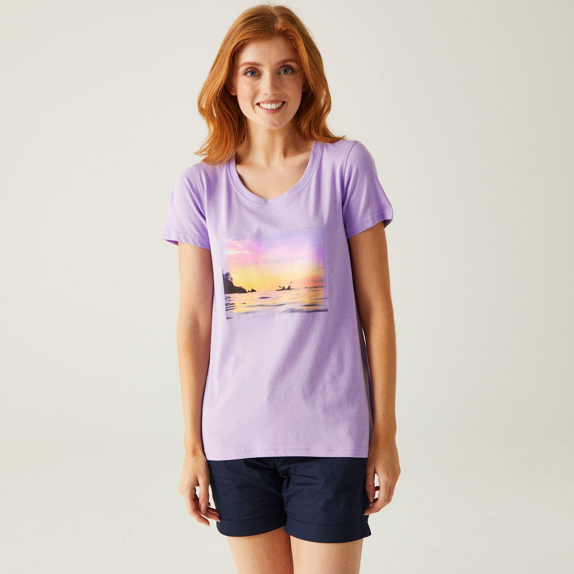 Regatta - T-shirt Détente Femme Filandra Viii - Chemise Manches Courtes - Violet - Decathlon