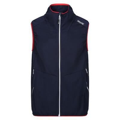 Heren lankin vi softshell gilet (marine/gevaarlijk rood)
