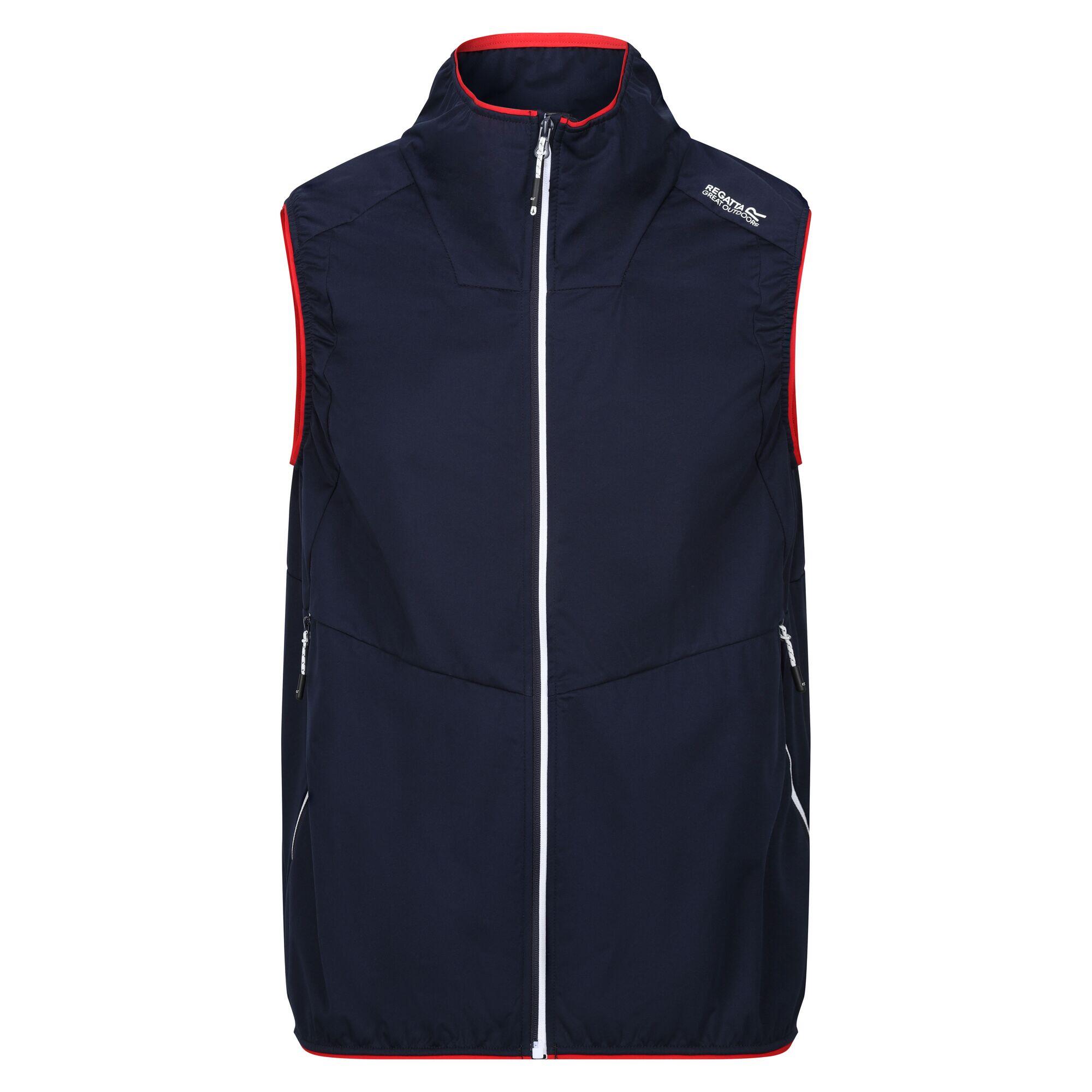 Uomo Giacca senza maniche LANKIN (blu navy / rosso Danger)