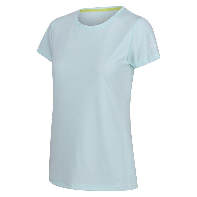 Dames Fingal Editie Effen Tshirt (Gebleekt Aqua)