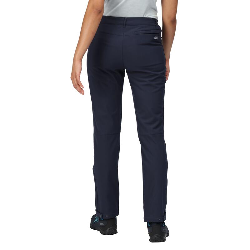 Pantalon de randonnée femme Regatta Geo Softshell II bleu marine