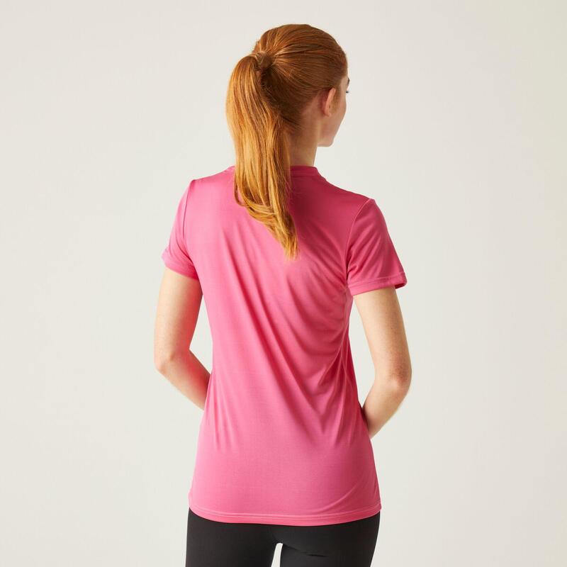 T-shirt de sport avec col en V femme Fingal